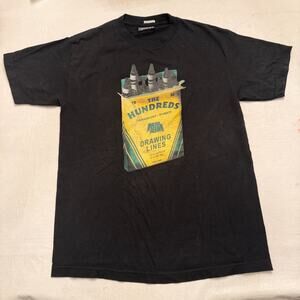 The Hundreds Justin Caruso Drawing Lines T-Shirt Men’s Medium Black Graphic Tee